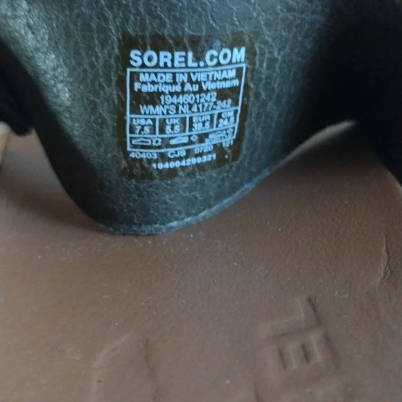 Sorel Roaming buckle slide comfort platform leather sandals 7.5 - Picture 10 of 11